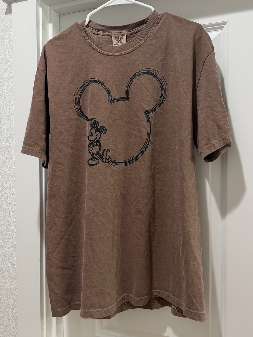 Comfort Colors Brown Mickey T-Shirt | XL